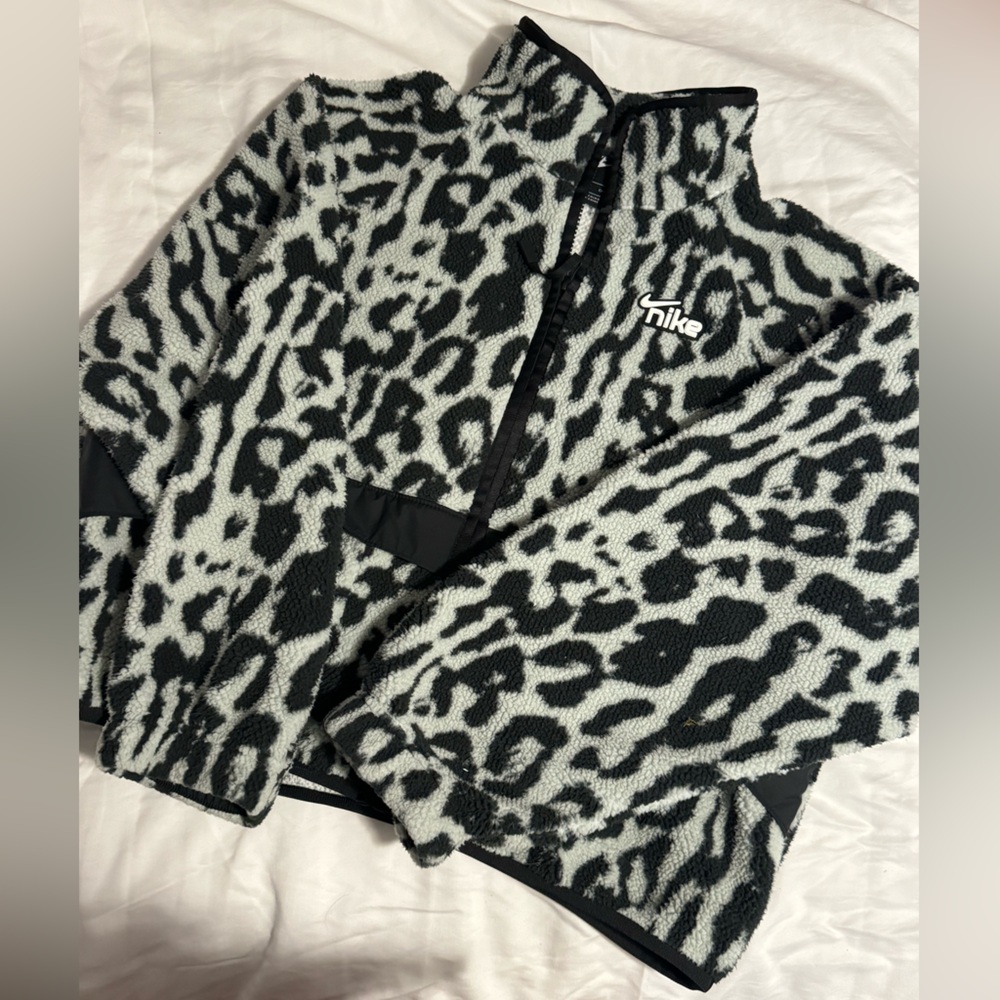 Nike animal print fleece